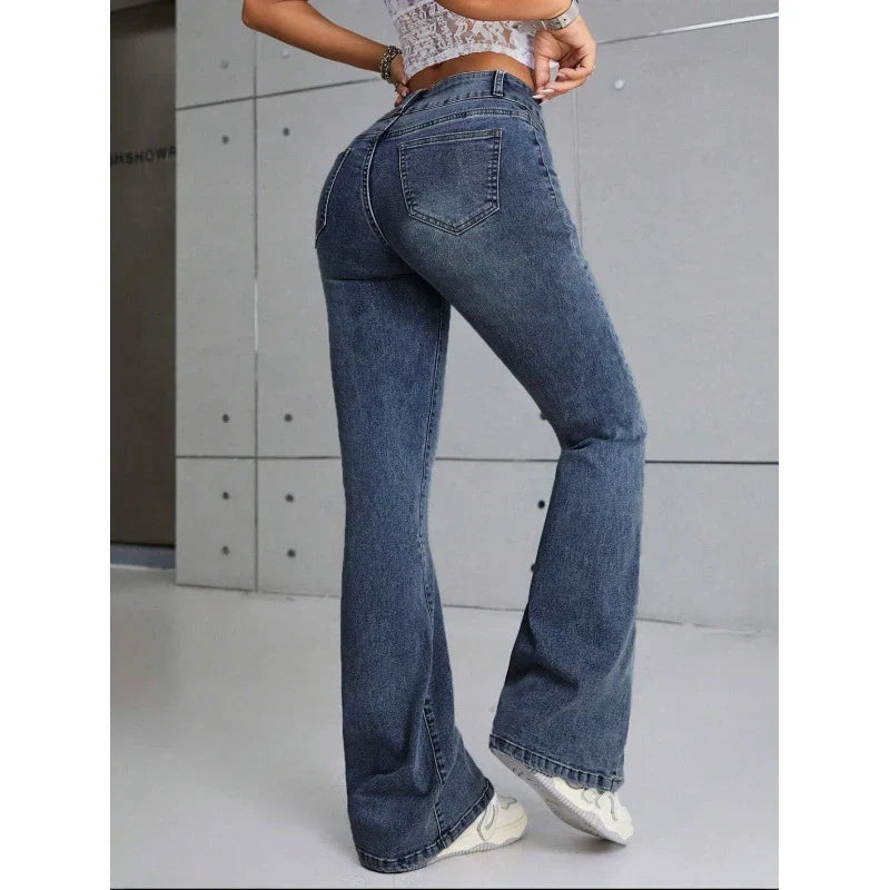 Jean Slim Stretch à Double Boutonnage