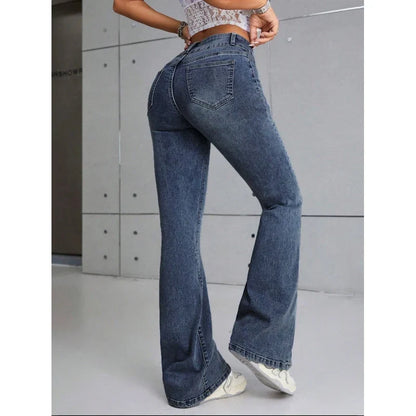 Jean Slim Stretch à Double Boutonnage
